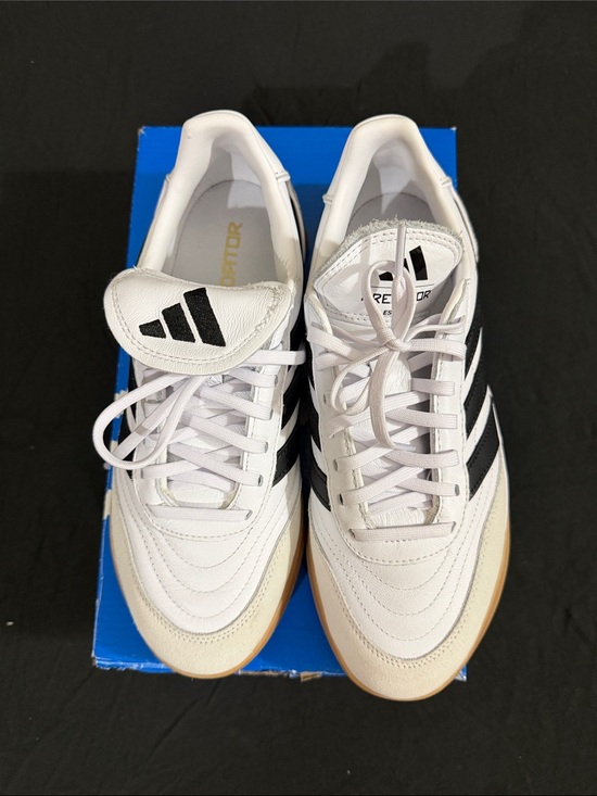 adidas Shoes - adidas White and Black Indoor Soccer Sneakers